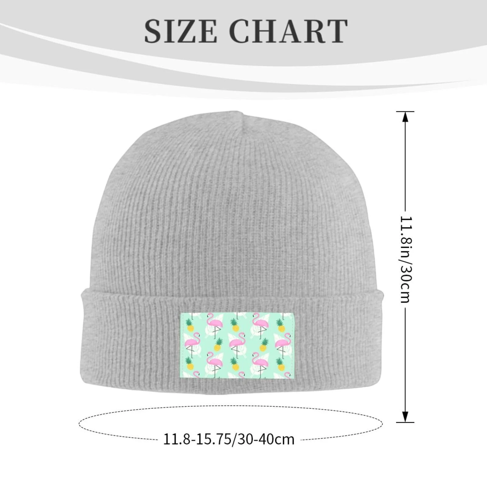 Шапка JBYJBX с рисунком розового фламинго и ананаса, осень-зима, повседневная, трикотажная, фото №3 Шапка JBYJBX с рисунком розового фламинго и ананаса, осень-зима, повседневная, трикотажная, фото №3