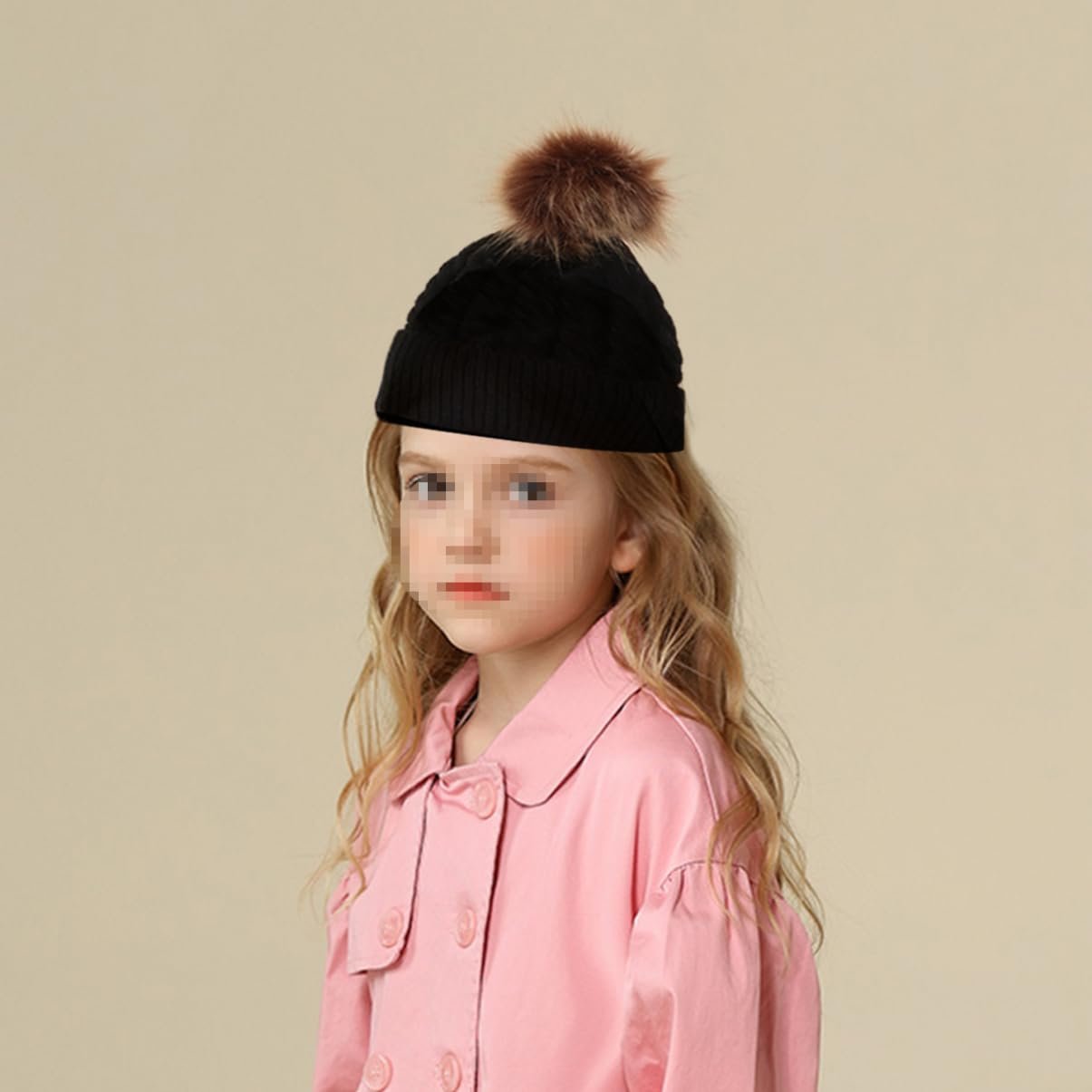 Вязаная Шапка с Бубоном CALLARON Теплая Мягкая, фото №3