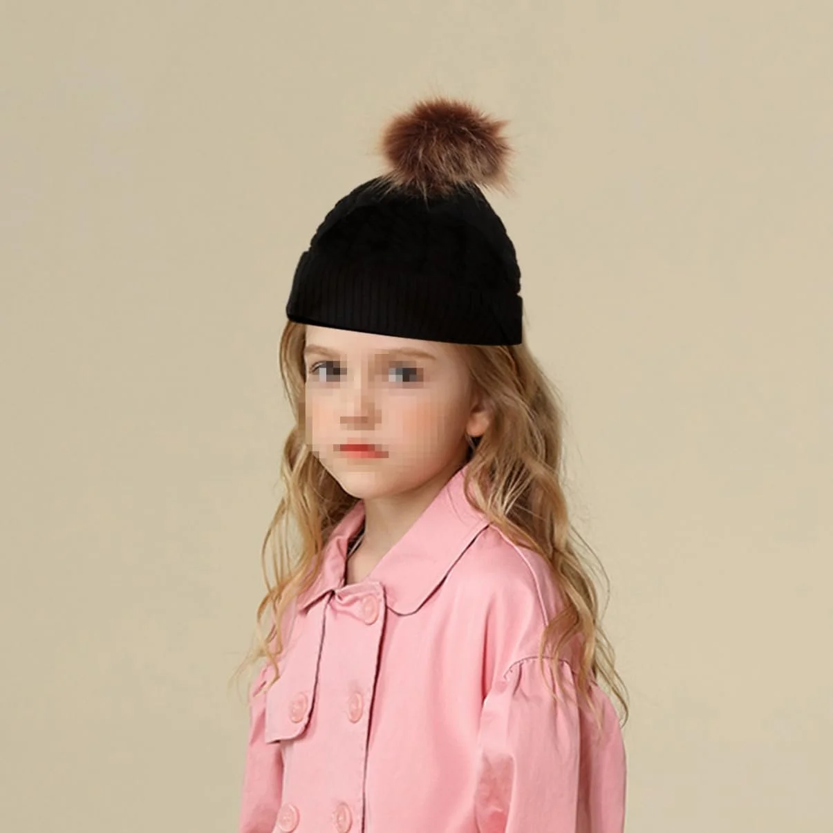 Вязаная Шапка с Бубоном CALLARON Теплая Мягкая, фото №3 Вязаная Шапка с Бубоном CALLARON Теплая Мягкая, фото №3