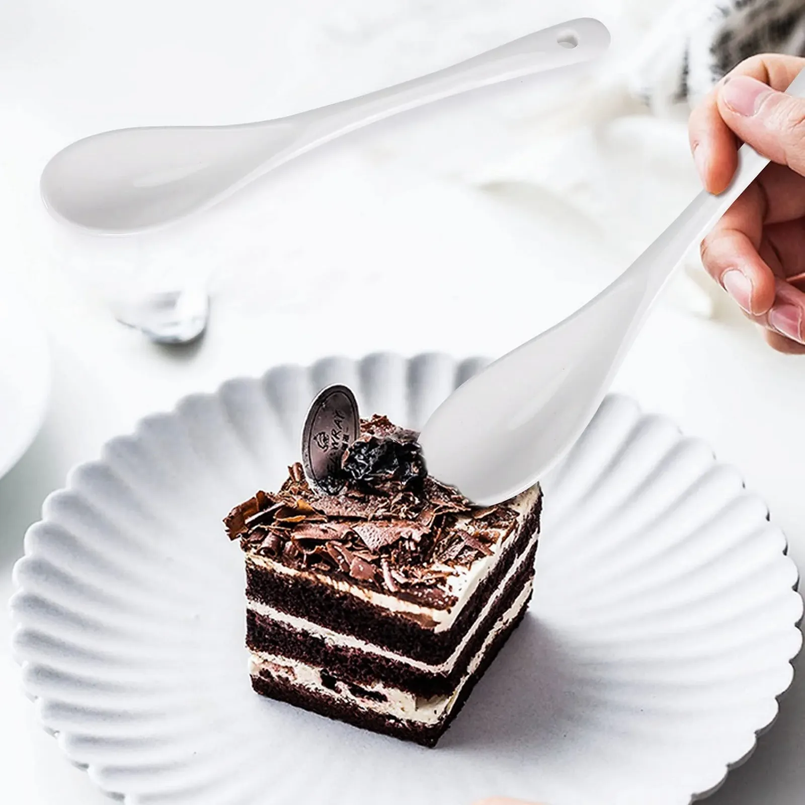 Ложка керамічна Mini Small для яєць, довга для чаю, фото №5