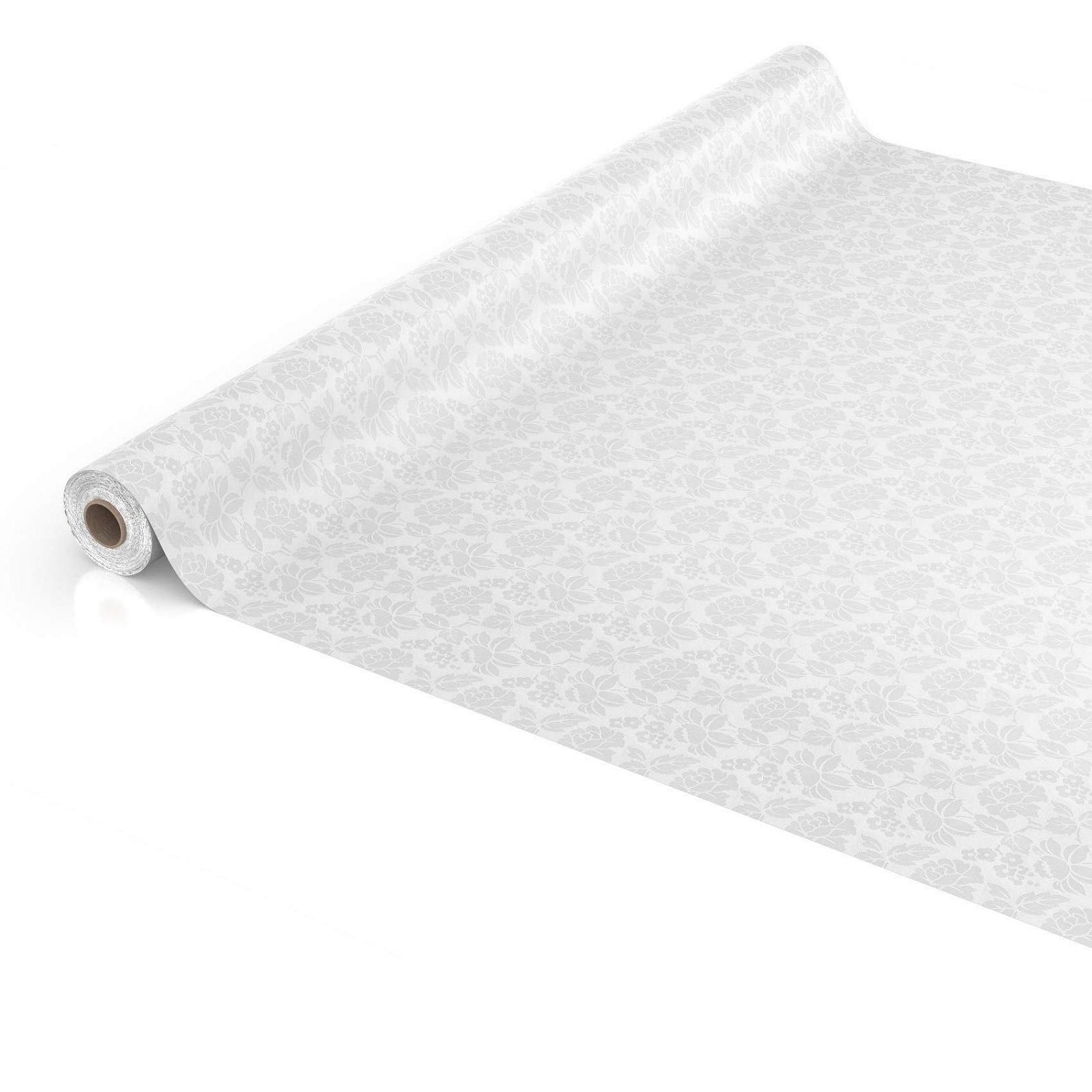 Скатертина ANRO Flowers Plain White Овальна 180 x 140 см, фото №4
