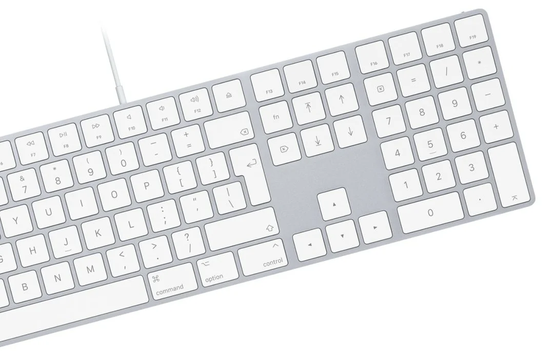 Клавіатура Apple A1243 / Мембранна / USB / UKR / White, фото №3