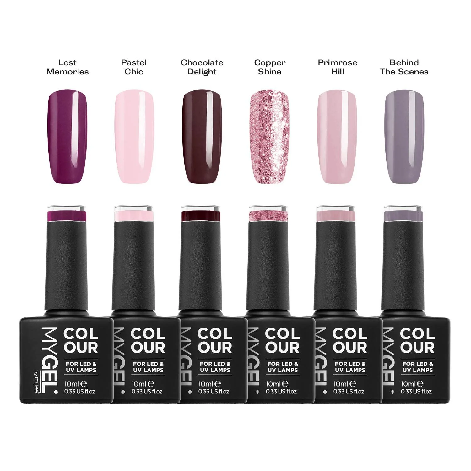 Гель-лак MYGEL by Mylee Runway Набір [Осінньо-зимова колекція] 6 кольорів, фото №3