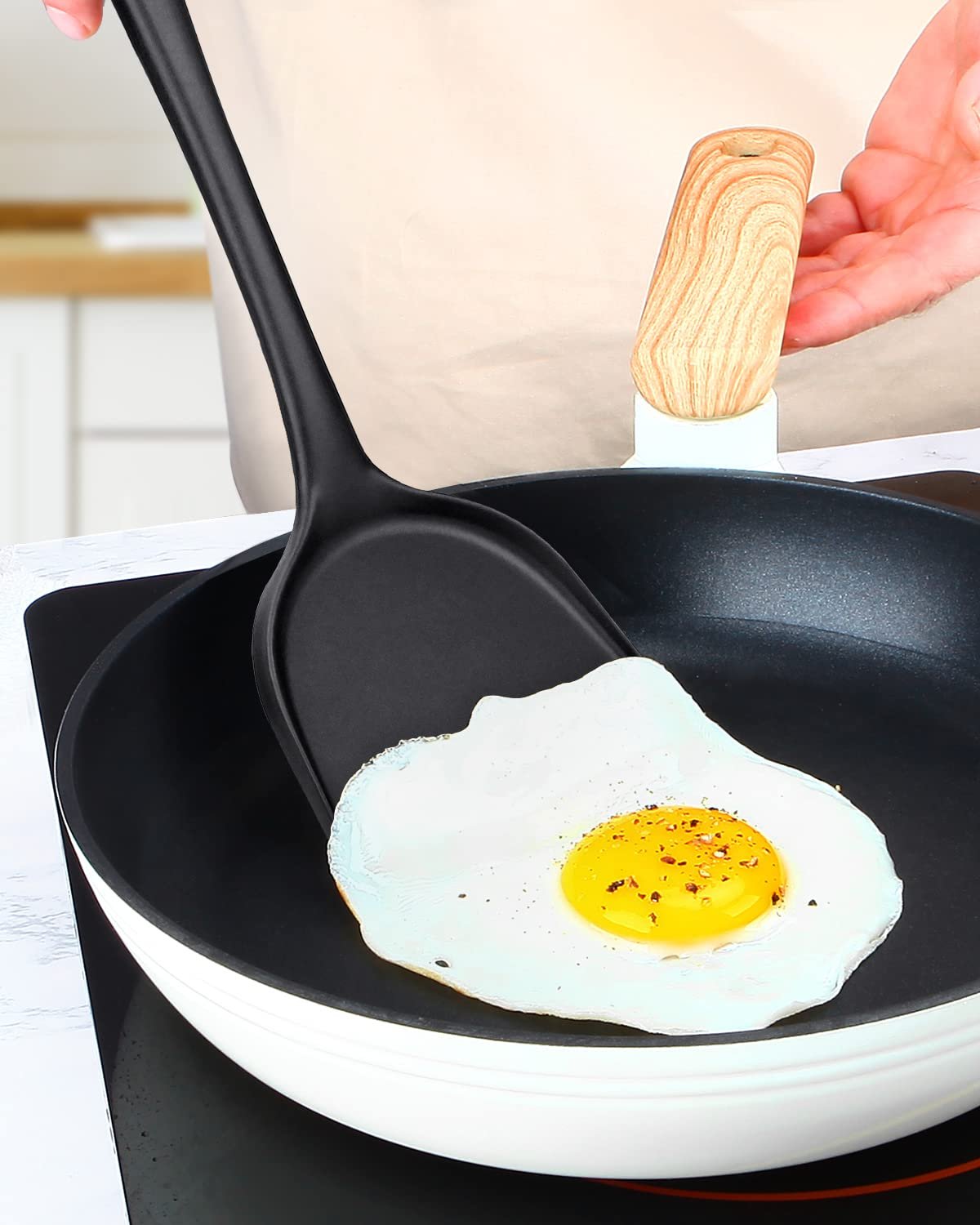 Набор лопаток для вока Silicone 2 Pack Non-Stick Heat Resistant, фото №3