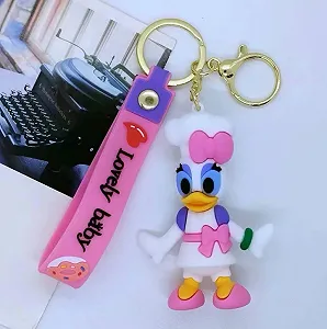 Брелок Дональд Дак Дейзі Donald Duck фігурка іграшка для ключів, рюкзака, сумки 7,5 см synthetic.ua - Фото 1