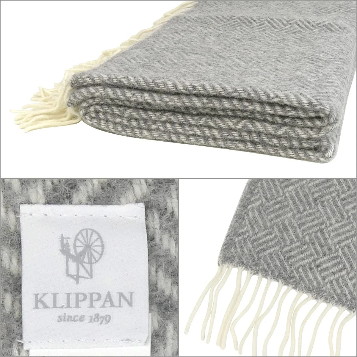 Покрывало Klippan Samba Classic Серый, 200 x 130 x 0.5 см, фото №2