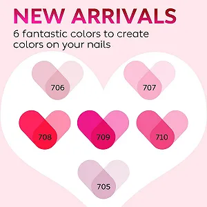 Гель-лак AIMEILI Набір Рожевий 6 кольорів 8 мл synthetic.ua - Фото 1