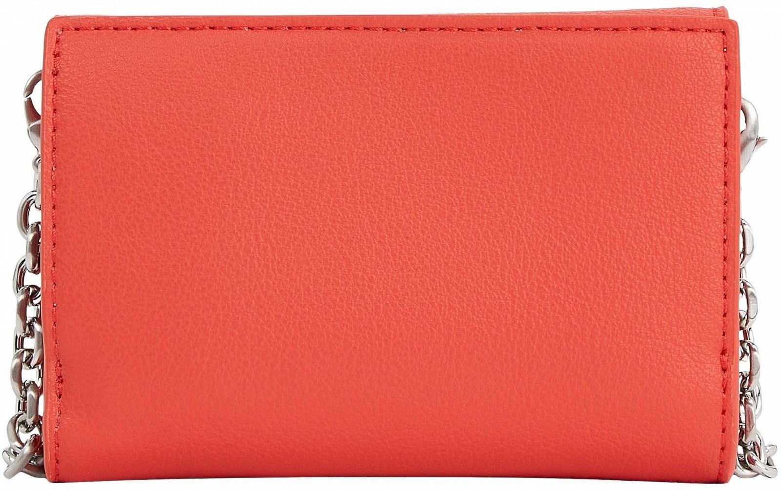 Кошелек Calvin Klein Re-Lock Trifold Sm W/Strap Женский Auora Red Os, фото №2