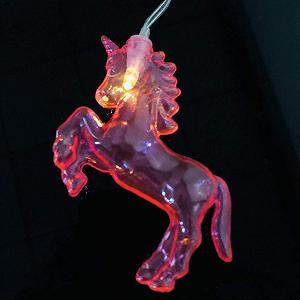 Гирлянда Riaxuebiy Единорог, 10 LED, 1,5 м, розовый, теплый белый synthetic.ua - Фото 1