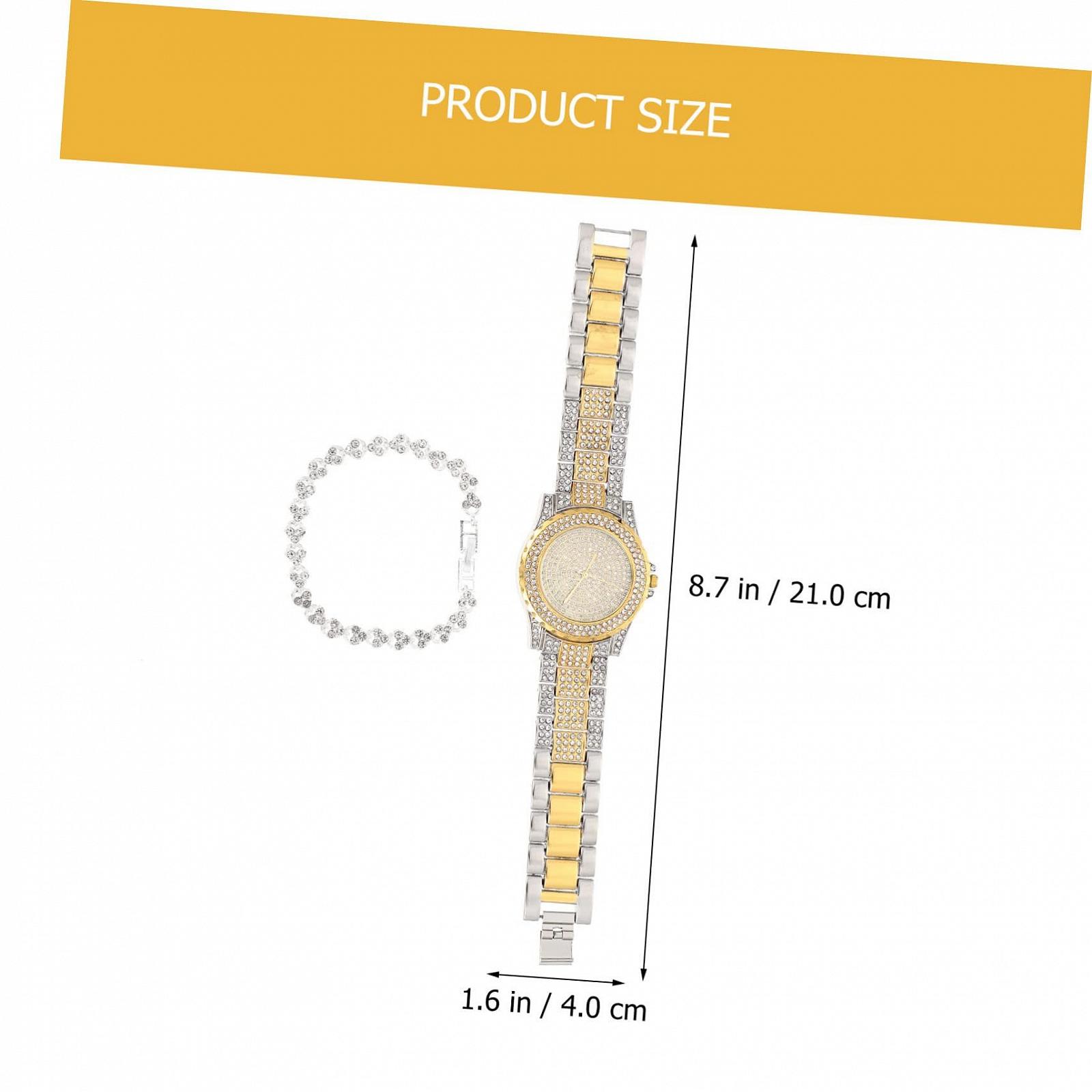 Жіночий годинник LIFKOME 1 Set з ремінцем, інкрустований стразами, фото №6 Жіночий годинник LIFKOME 1 Set з ремінцем, інкрустований стразами, фото №6