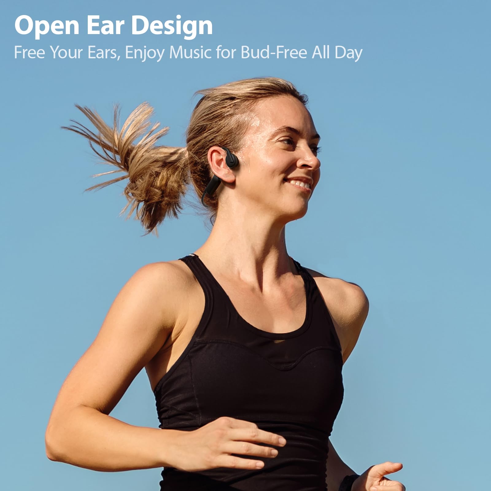Наушники IFECCO Bone Sound Bluetooth 5.3 Беспроводные Открытые Наушники для Спорта с Микрофоном IPX5 Водостойкие для Бегунов Велосипедистов, фото №2