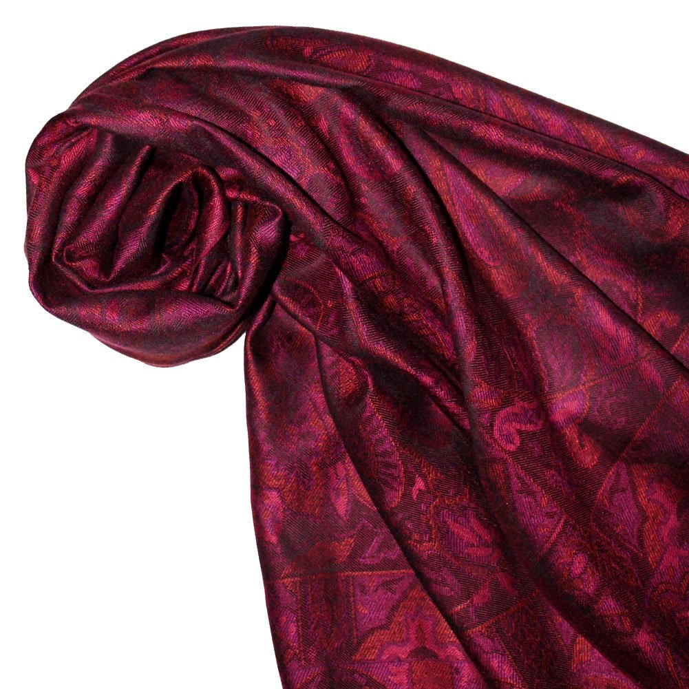 Жіноча пашміна Lorenzo Cana Paisley Red Berry, фото №2