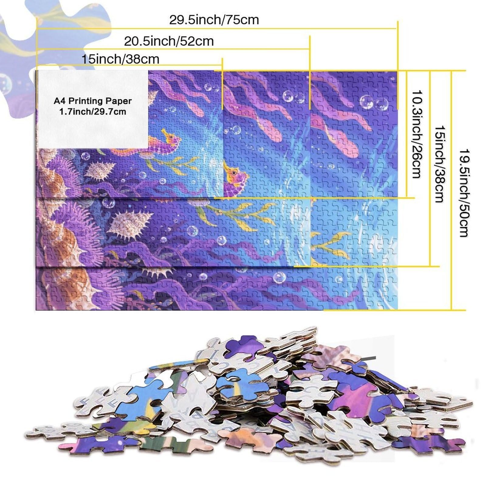 Пазл SeaPferd Seahorse Seabed 1000 деталей 70 x 50 см, фото №6 Пазл SeaPferd Seahorse Seabed 1000 деталей 70 x 50 см, фото №6