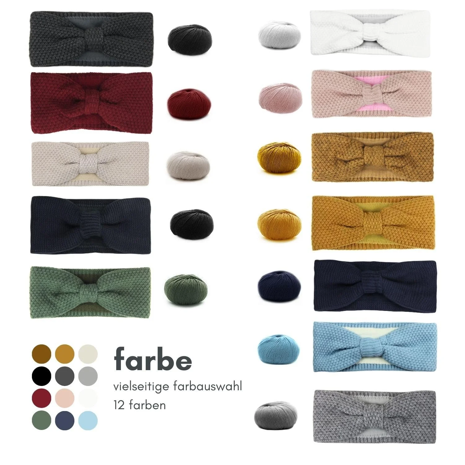 В'язана пов'язка на голову Жіноча SB1019X, фото №4 В'язана пов'язка на голову Жіноча SB1019X, фото №4