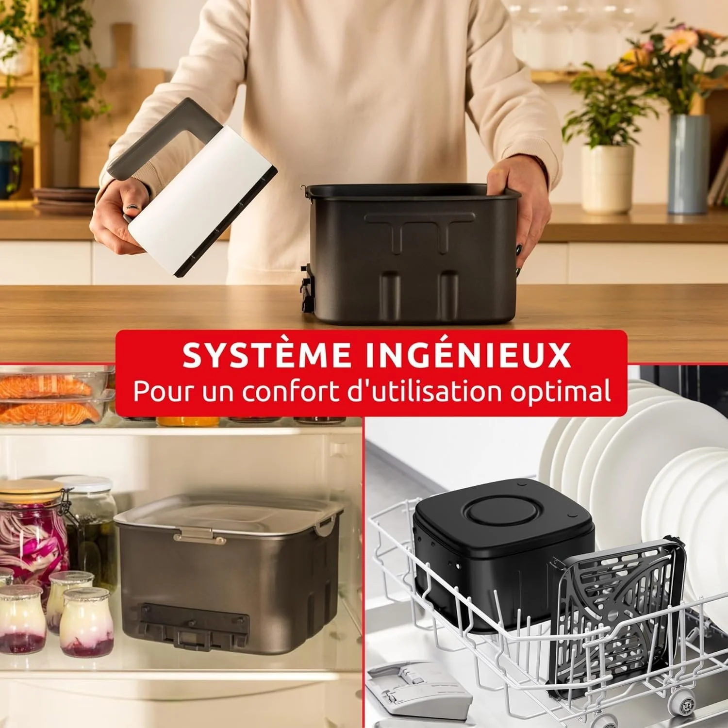 Мультипіч Moulinex Easy Fry Silence EZ8421 7 л 10 режимів Білий, фото №6 Мультипіч Moulinex Easy Fry Silence EZ8421 7 л 10 режимів Білий, фото №6