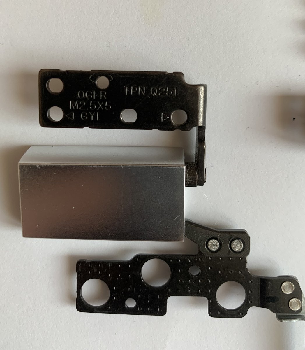 Петлі матриці, верхня планка, заглушки для HP Chromebook x360 14, комплект, оригінал TPN0251, фото №3