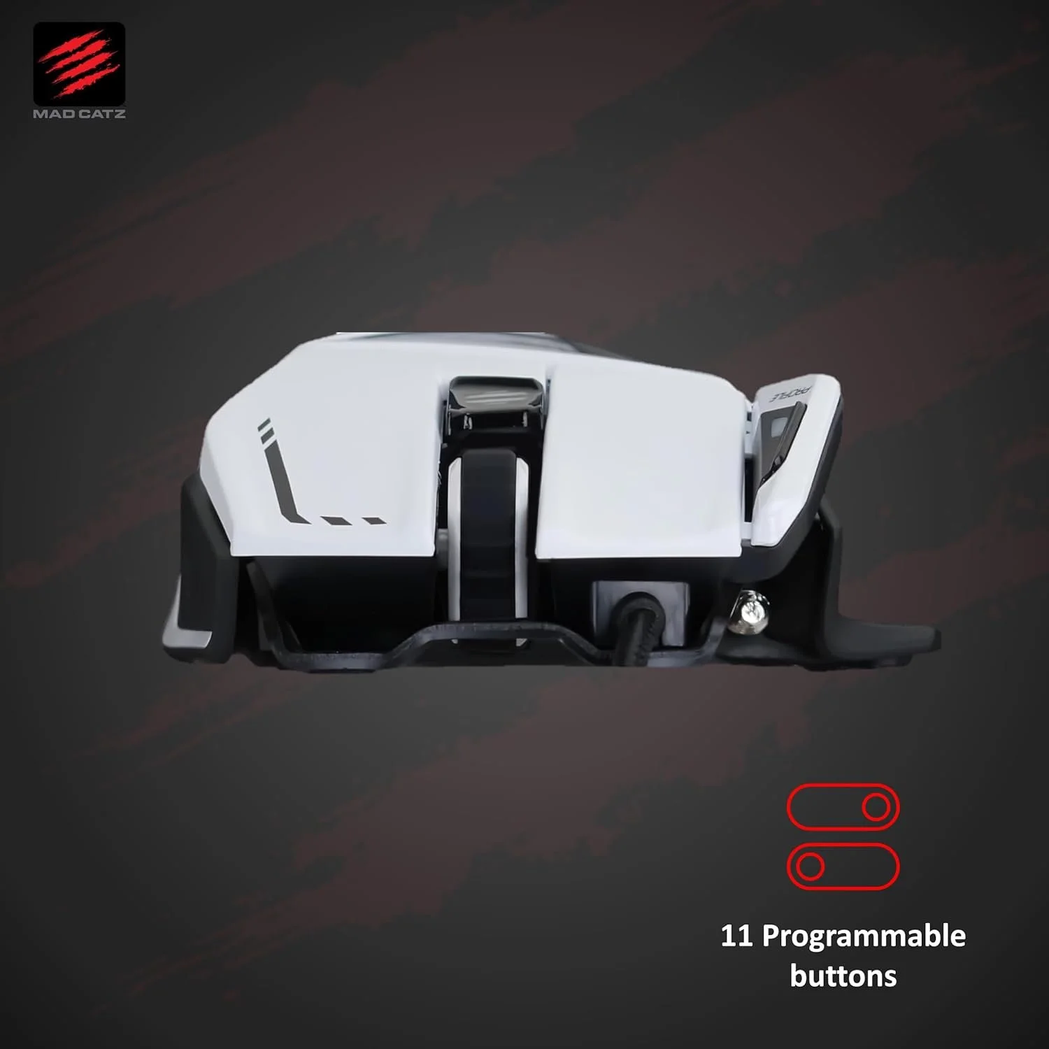Игровая проводная мышь Mad Catz R.A.T. 8+ Белая, фото №5