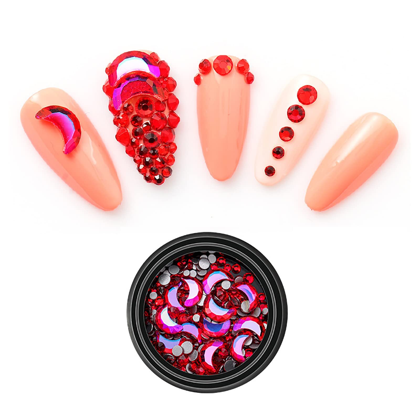 Стразы Луна 5 x 8 см, фото №1