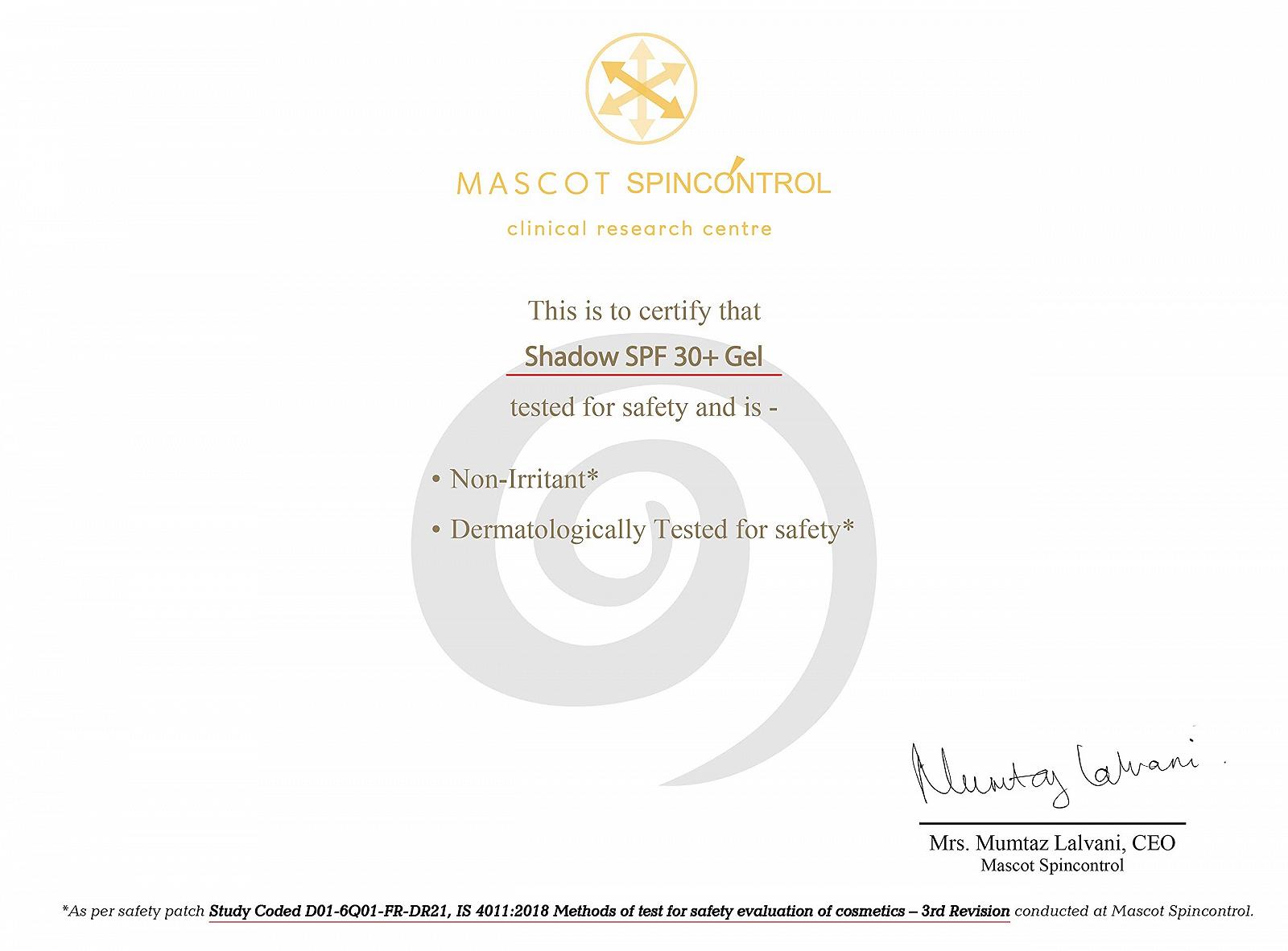 Сонцезахисний гель FIXDERMA Shadow SPF 30+ 40 г водостійкий нежирний, фото №8