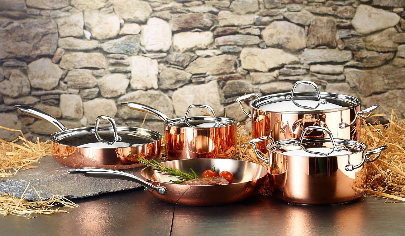 Набор Tornwald-Schmiede Copper Pots Медные горшки и сковорода 5 частей, фото №5 Набор Tornwald-Schmiede Copper Pots Медные горшки и сковорода 5 частей, фото №5