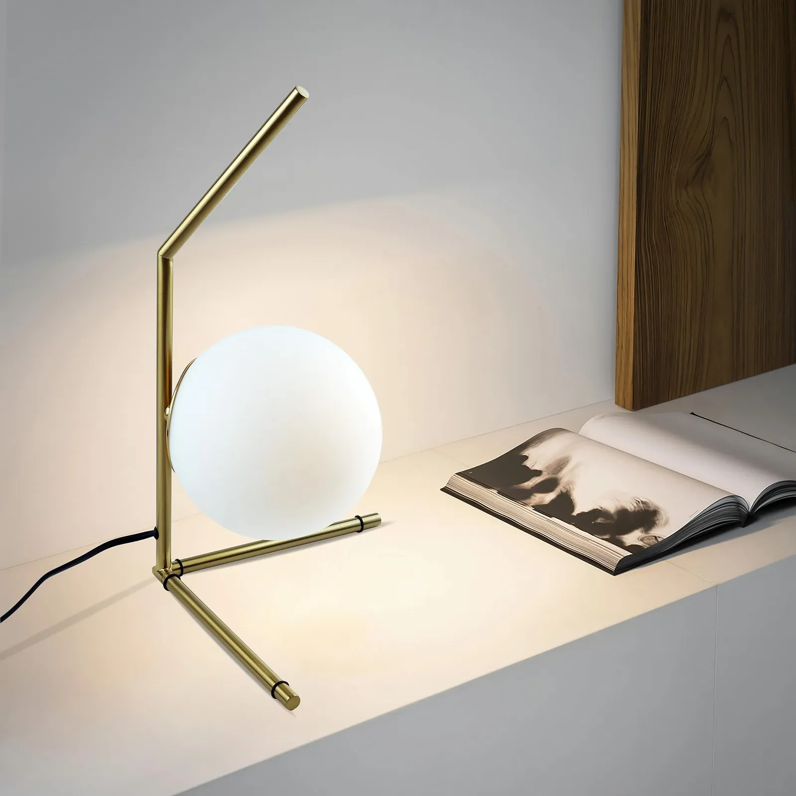 Настільна лампа Alpinaluz Minimalist 38 см Золотиста, фото №9