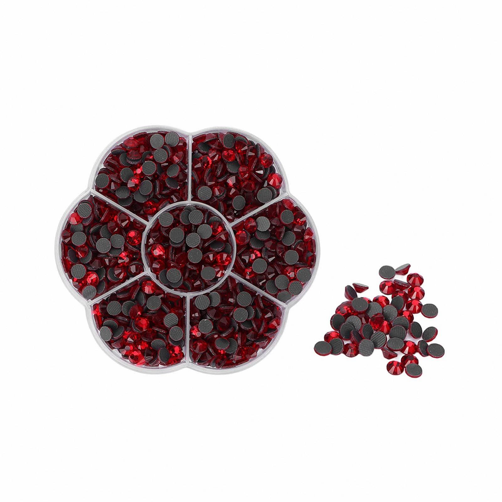 Стрази Плоскі JM201 Каміння Кришталеві для Нігтів, Телефону (Червоний) 1000 штук, фото №1