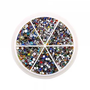 Стразы Круглые Голографические Разных Цветов - Фото 1