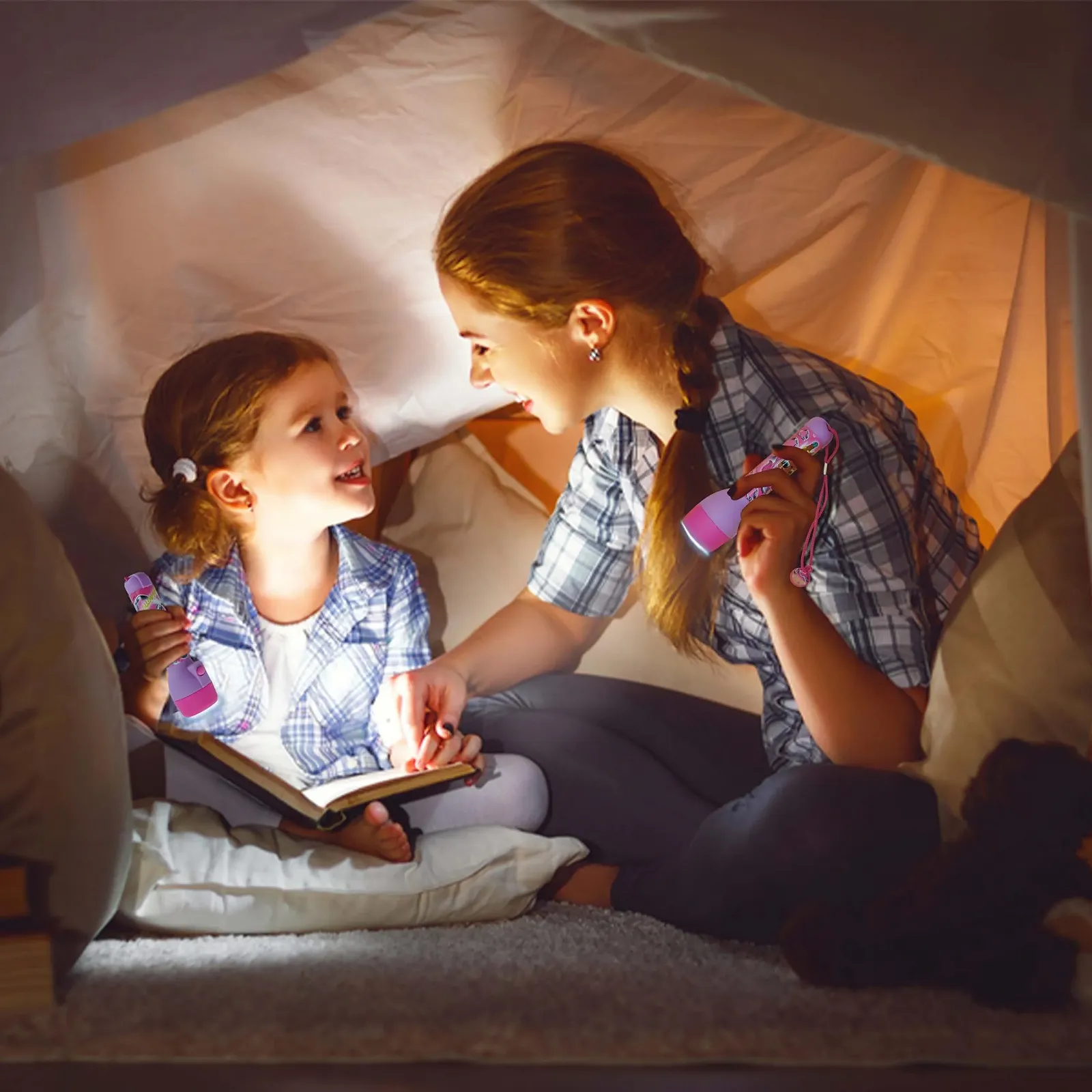 Світлодіодний ліхтарик LOL Surprise 21 см, регульований ремінець безпеки, аварійний на батарейках, пластик, для кемпінгу, походів, для дітей від 3 років, фото №5