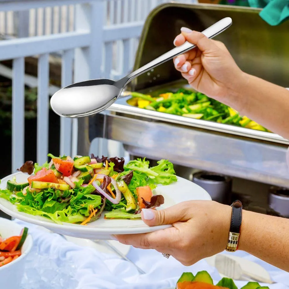 Ложка для сервірування (6 штук) велика для буфету нержавіюча сталь, фото №4 Ложка для сервірування (6 штук) велика для буфету нержавіюча сталь, фото №4