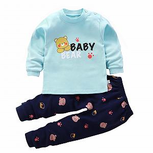 Комплект дитячої піжами Сорочка з довгими рукавами Штани Два комплекти - Фото 1