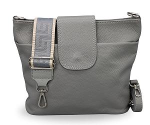 Сумка на плечо Brise Ellie из натуральной кожи, ручная работа, сумка через плечо с кожаным ремешком + дополнительные узорные ремешки разной ширины, 7 отделений, водонепроницаемая, стильная, сделано в Италии - Фото 1