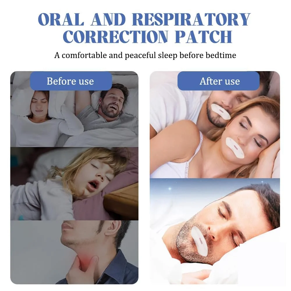 Пластирі від хропіння Pack of 60 Mouth Gluing Night Anti Snoring Plasters B, фото №4