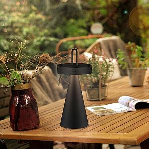 Настільна лампа Just Light LED Акумуляторна 28.9 см Пластик Силікон Чорна synthetic.ua - Фото 1