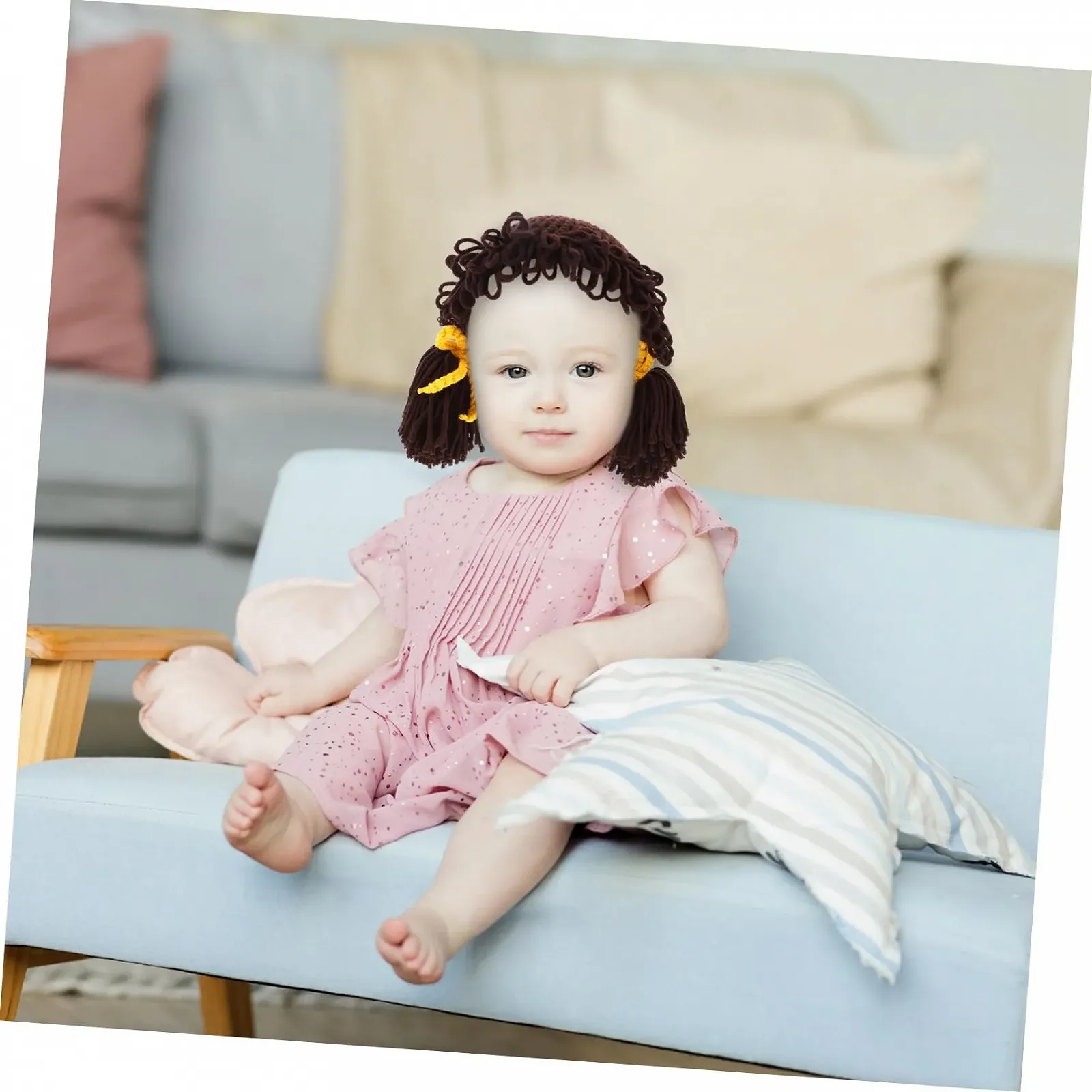 В'язана шапка VALICLUD для дівчинки, фото №4