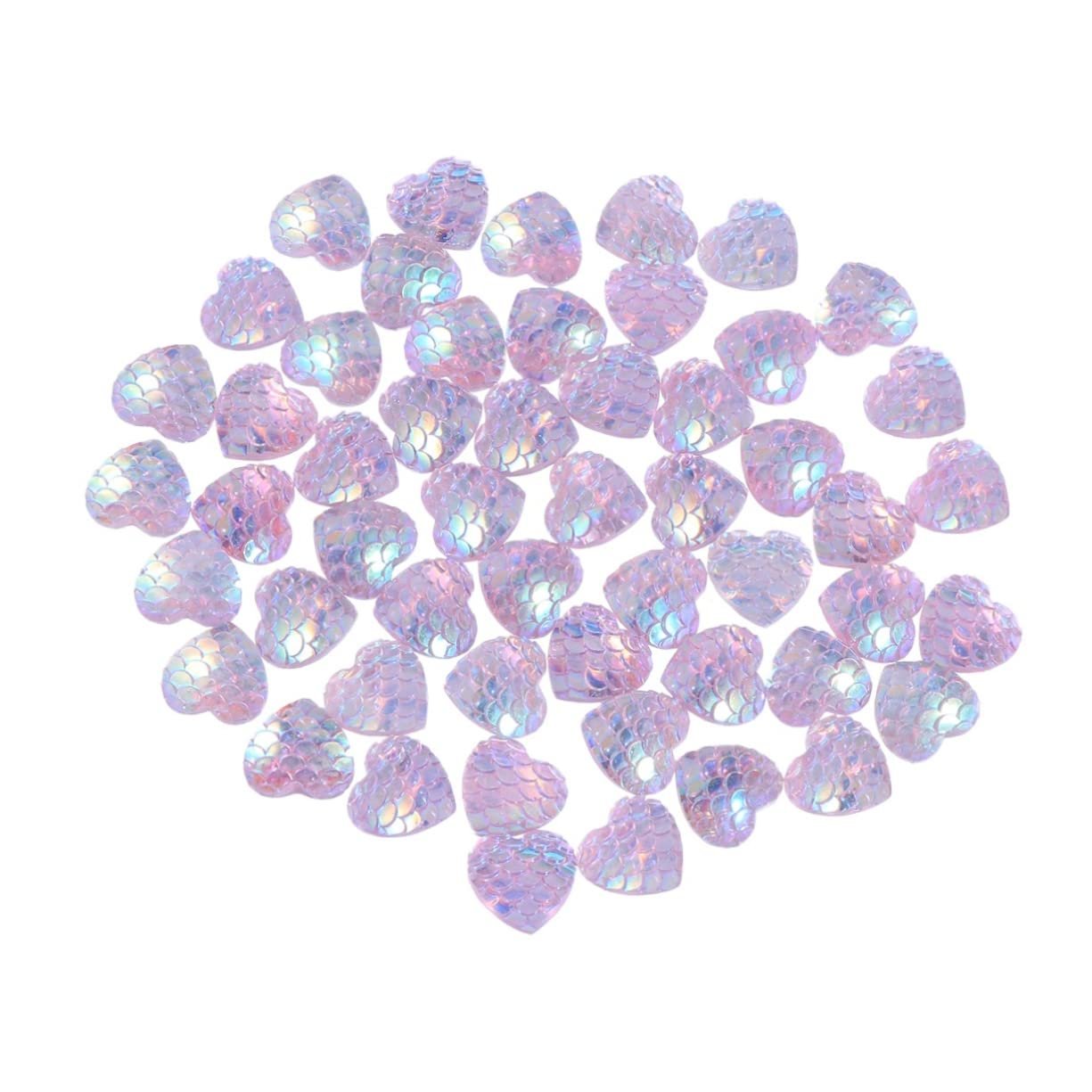 Стрази з полімерної глини STOBOK Круглі Діамантові Кольорові 150шт Форма Серця, фото №8