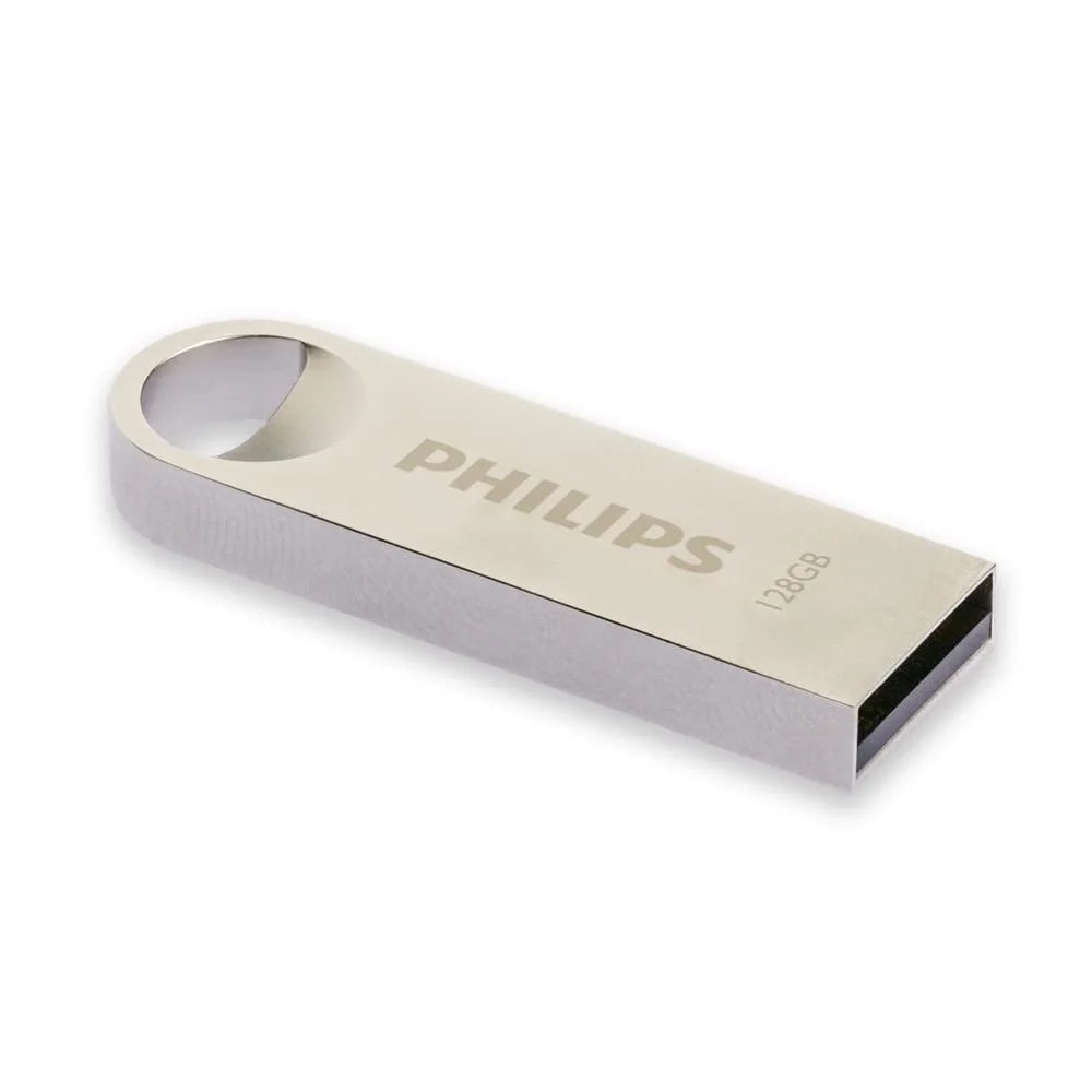 USB-флеш-накопичувач Philips Moon Edition 128GB USB 2.0 Aluminum Silver, фото №1