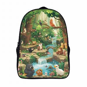Ранець DPEOANEBN Jungle Animals для хлопчиків, дівчаток та підлітків, водонепроникний, для школи, для жінок та чоловіків, для ноутбука, рюкзак 40x28x16 см - Фото 1