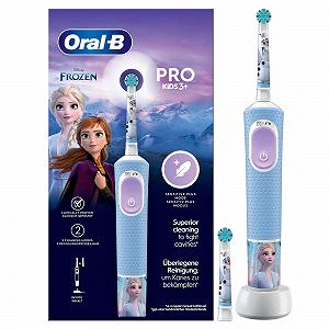 Електрична зубна щітка Oral-B Vitality Pro Kids Frozen HBOX Чорна - Фото 1