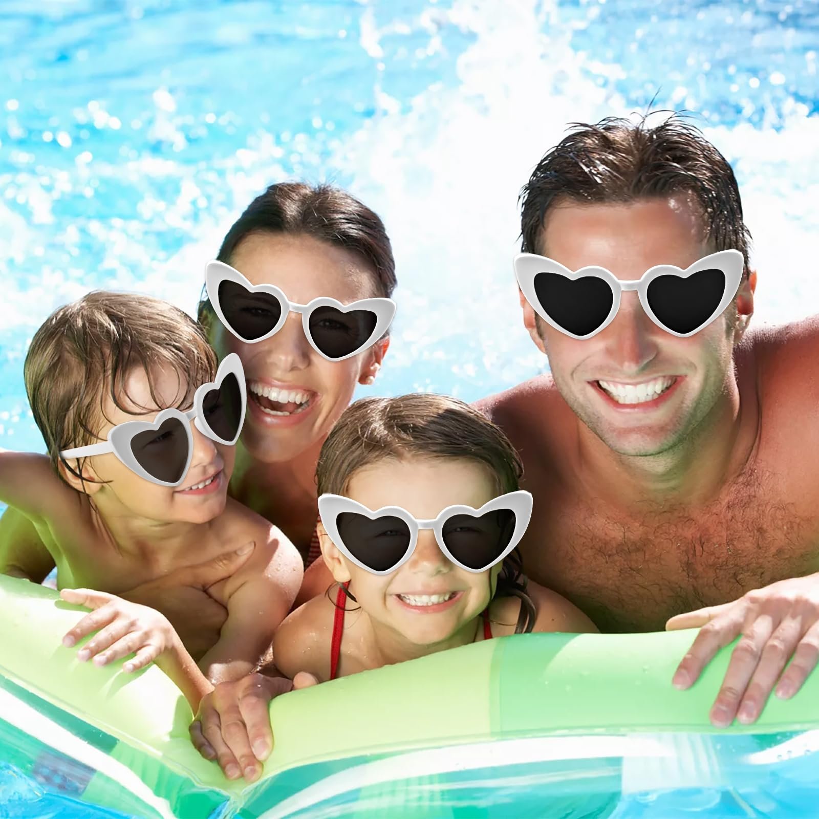 Набір сонцезахисних окулярів у формі серця (8 шт.), фото №5
