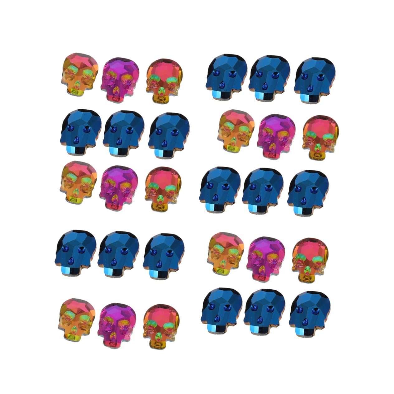 Наклейки для ногтей Beavorty Череп, 120 шт., фото №2