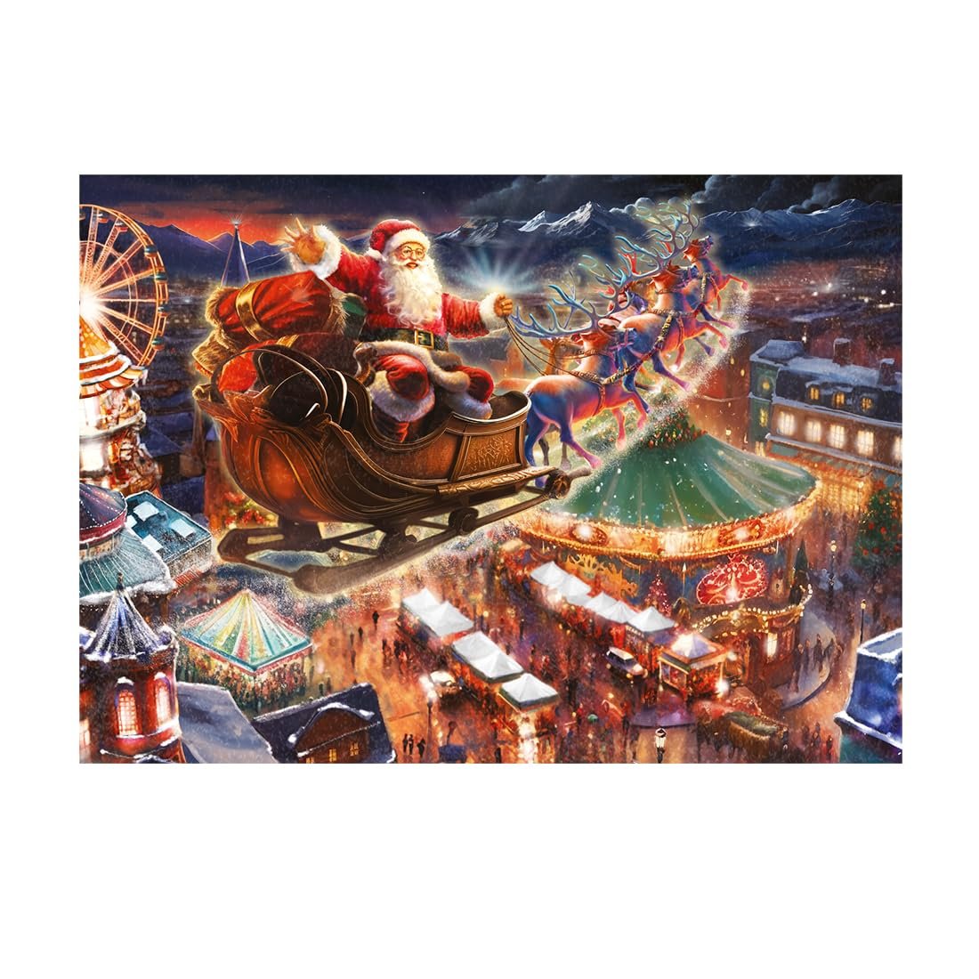 Пазл Falcon Christmas Wonderland 2 x 1000 элементов Синий/Фиолетовый, фото №5 Пазл Falcon Christmas Wonderland 2 x 1000 элементов Синий/Фиолетовый, фото №5