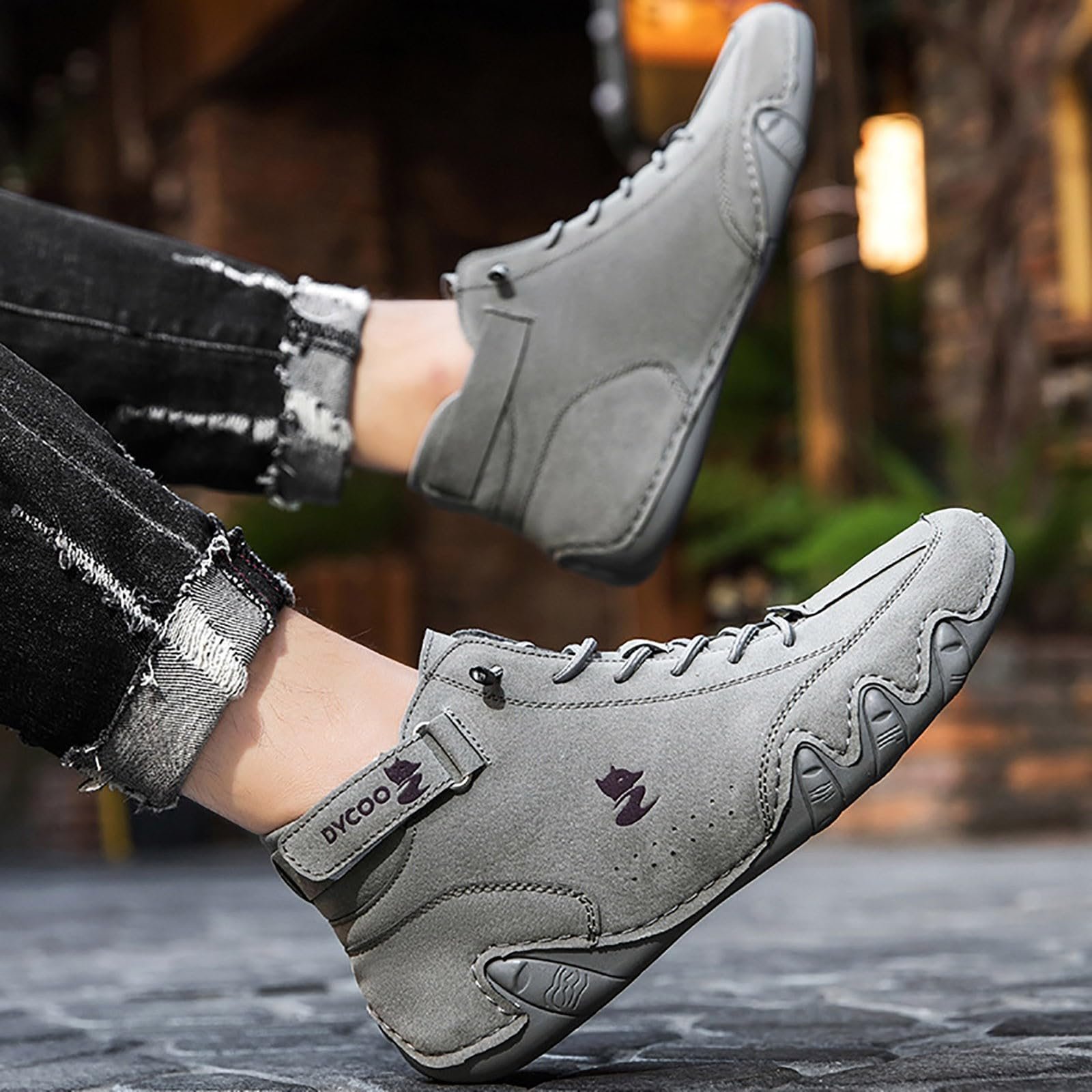 Ботинки Lvnsdknerse для ходьбы босиком, кожаные, высокие альпака, ковбойские, итальянские, водонепроницаемые, для лодки, с пальцами, унисекс, размер, фото №3 Ботинки Lvnsdknerse для ходьбы босиком, кожаные, высокие альпака, ковбойские, итальянские, водонепроницаемые, для лодки, с пальцами, унисекс, размер, фото №3