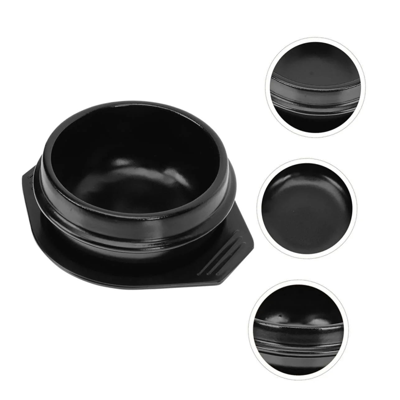 Керамическая кастрюля Термостойкая с подносом, фото №4