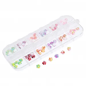 Healeved 1 коробка аксессуаров для дизайна ногтей 3D подвеска для дизайна ногтей драгоценные камни для ногтей стразы для ногтей DIY принадлежности для маникюра ногтей акриловые - Фото 1