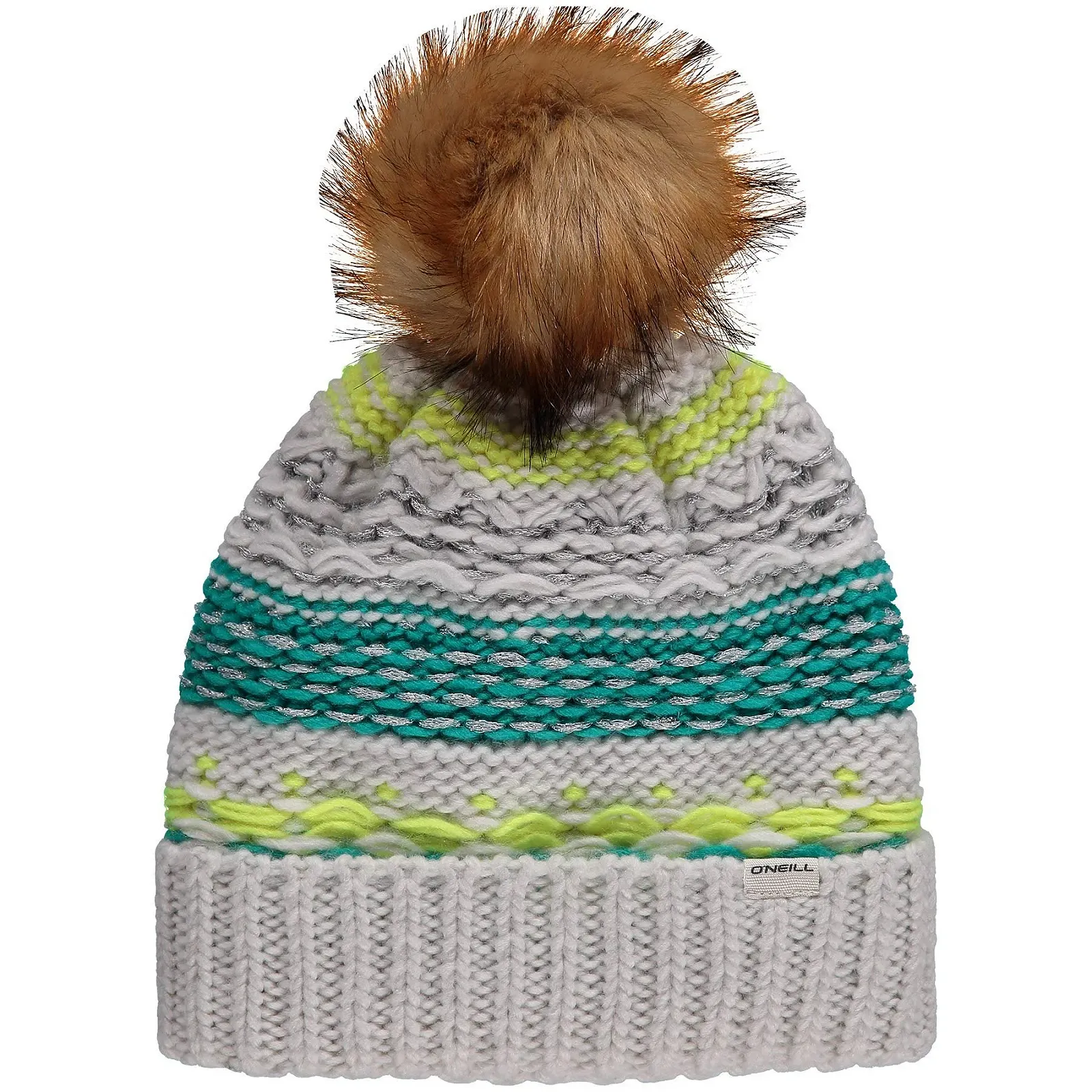 Шапка O'Neill BG Girls' O'Neill Сіра в смужку з логотипом, фото №1