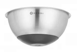Миска для змішування HENDI 3 л 265 x 125 мм нержавіюча сталь з нековзною основою synthetic.ua - Фото 1