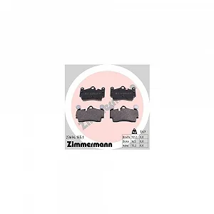 Комплект гальмівних колодок ZIMMERMANN 23694.165.1 дискове гальмо для PORSCHE VAG - Фото 1