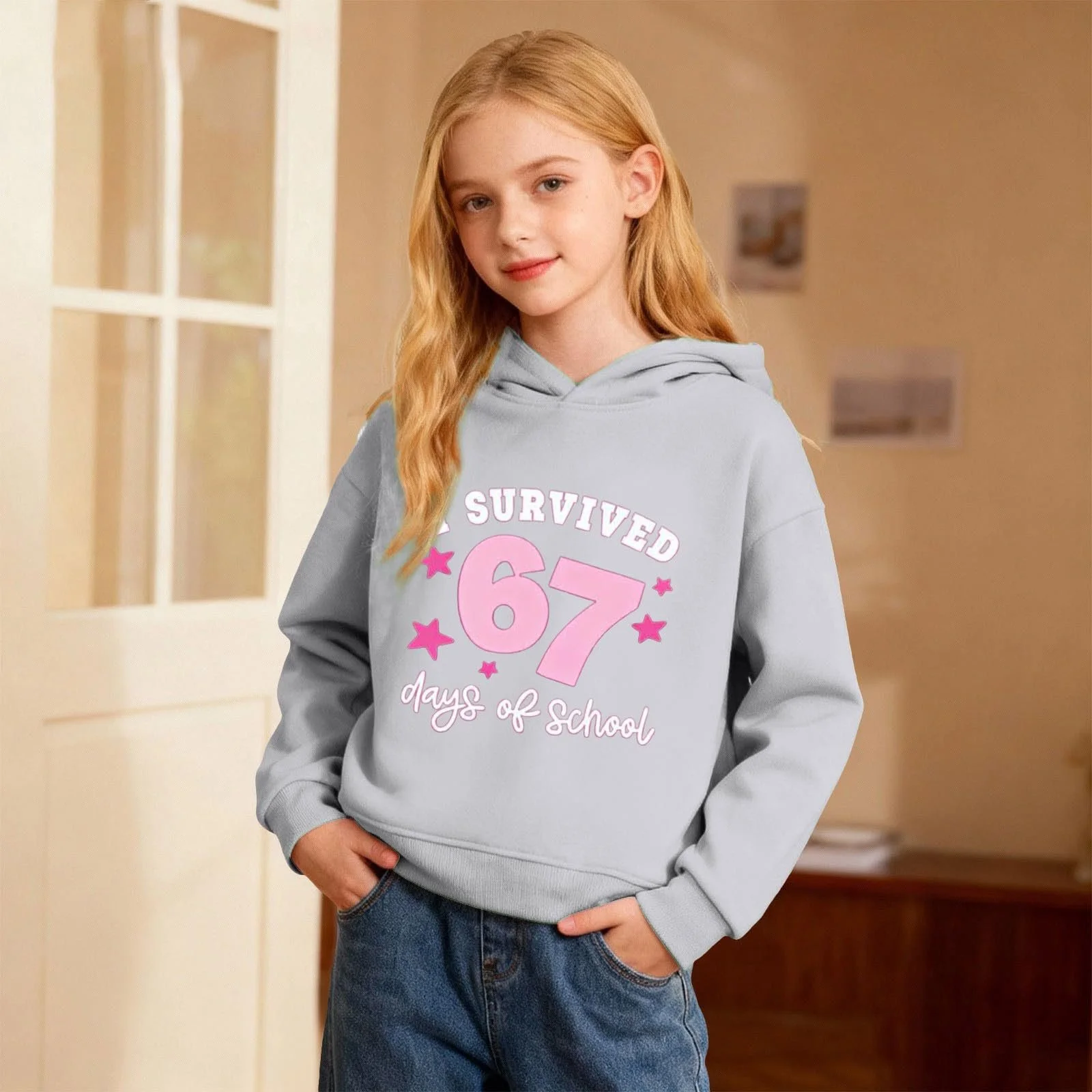 Худи для детей 6 / 7 цифры смешные, шесть семь, с длинными рукавами, с принтом, рейв-пуловер, топы, девочки, новинка Y2k Streetwear, фото №3 Худи для детей 6 / 7 цифры смешные, шесть семь, с длинными рукавами, с принтом, рейв-пуловер, топы, девочки, новинка Y2k Streetwear, фото №3