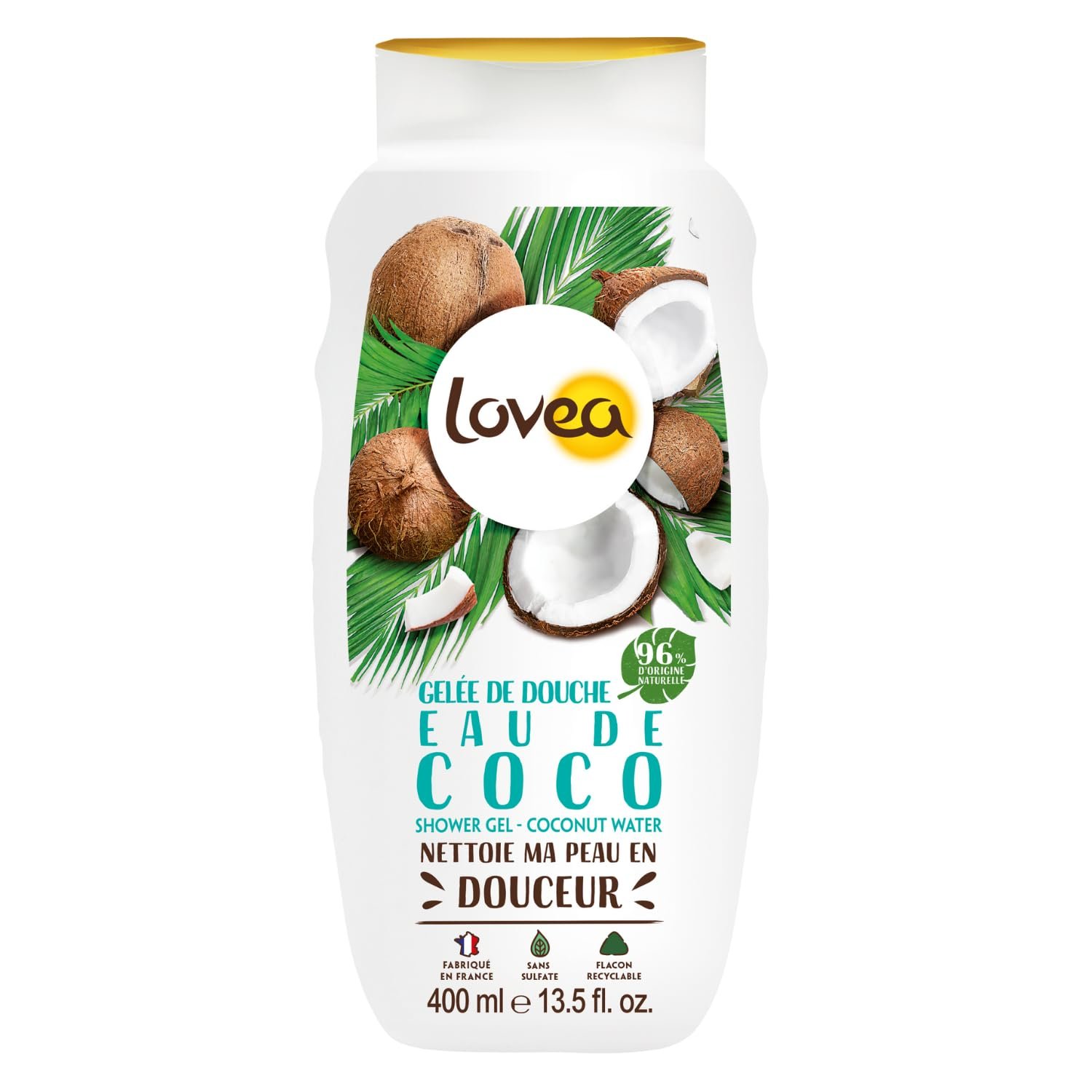 Гель для душа Lovea Eau de Cokos 400 ml, фото №1