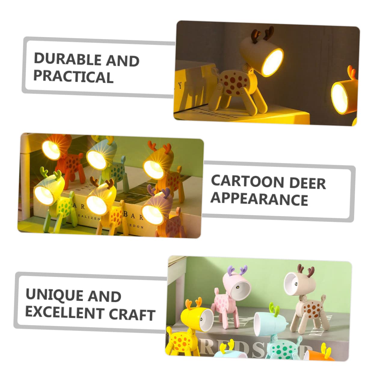 Светильник HEMOTON Night Light Cute Deer, фото №3 Светильник HEMOTON Night Light Cute Deer, фото №3